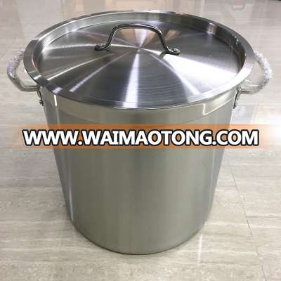 Large capacity cookware commercial Induction Heavy Duty stainless steel cooking pot/stock pots